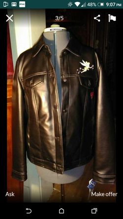 Leather tinkerbell jacket