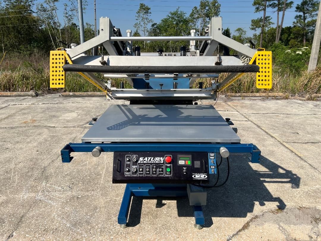 M&R Saturn Platinum 30”x40” Flatbed Screen Printing Press