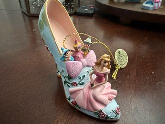 Disney Sleeping Beauty Decorative Shoe Figurine Ornament