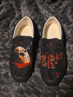 Friday the 13th Slip-On Canvas Shoes Size 13