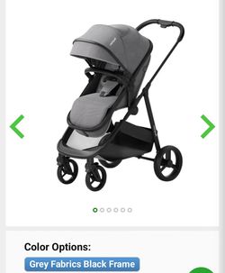 Mompush Wiz Bassinet Full Recline Fold Reversible Seat UPF50+ Canopy Stroller