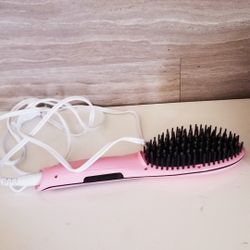 hair straightener &curl brush like new