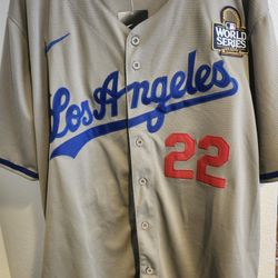 Clayton Kershaw Los Angeles Dodgers Championship Baseball Jersey 2024/XXL 