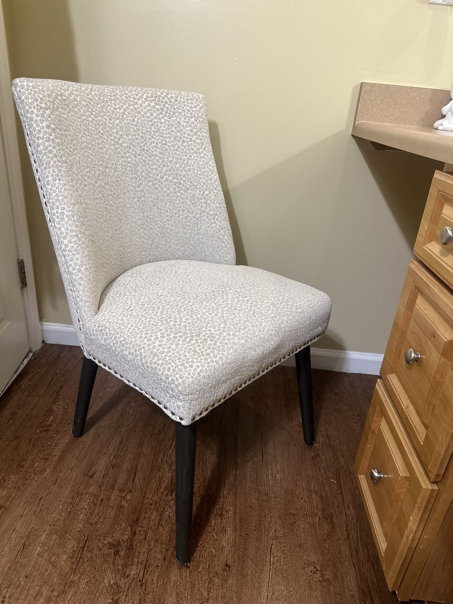 Light Grey Vanity Chair