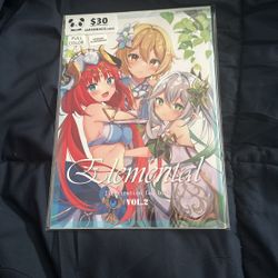 Genshin Impact Elemental Illustration Fan Book