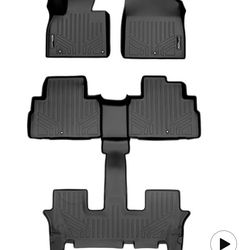SMARTLINER All Weather Custom Fit 3 Row Floor Mat Liner Set Compatible with 2024 -25 LEXUS NX250/300/350