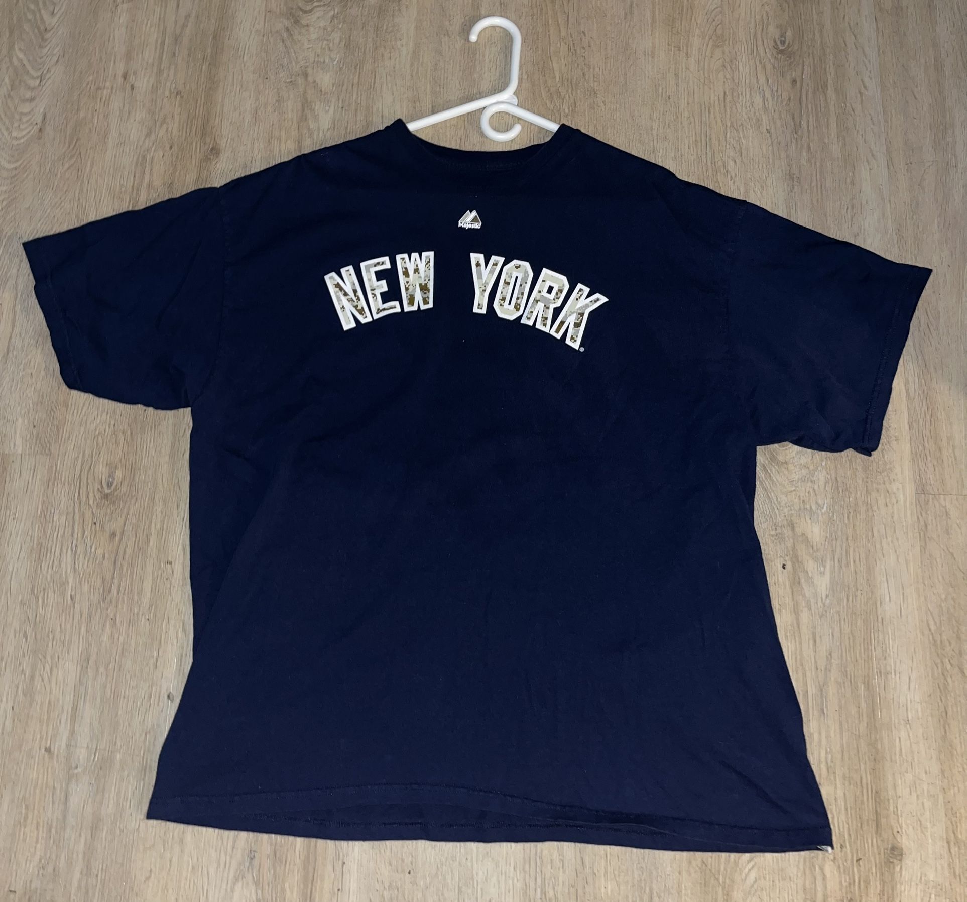 Majestic Robinson Cano #24 Jersey T-Shirt Camo New York Yankees