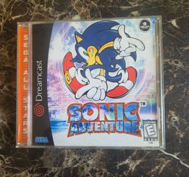 Dreamcast Sonic Adventure Retro Vintage Video Game in case