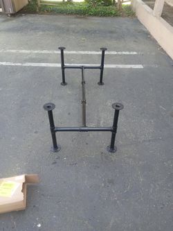 Muzik Industrial Pipe Table Leg Set