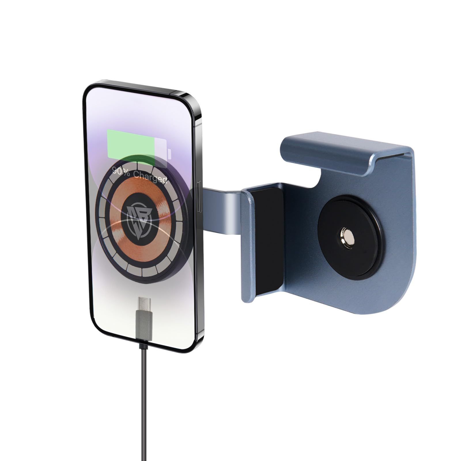 CYBERBEANS Phone Mount Charger For Tesla Model 3Y Accessories 2024 2025,Touchscreen Wireless Charge For Magsafe Magnetic Phone Holder For IPhone 14/15