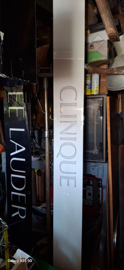 CLINIQUE sign from Macy's store