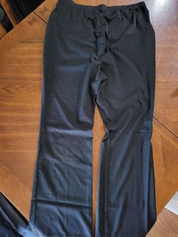 👖🖤 Liz Lange Maternity for Target Black Dress Pants – Size 16 – Stretch Waist Bootcut