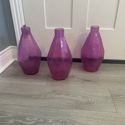 Fuchsia Glass  Centerpieces 3
