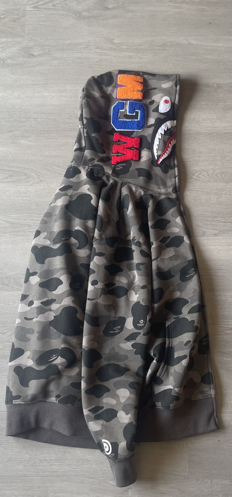 Camo Shark Bape Hoodie