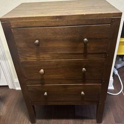 3 Drawer Antique  End Table 