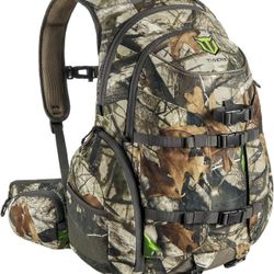 TIDEWE Hunting Backpack, 35L Waterproof Camo Hunting Pack with Rain Cover, Durable Large Capacity Hunting Day Pack for Rifle Bow Gun (Next Camo G2)