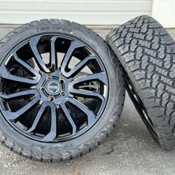 22" Wheels Rims Tires Range Rover Autobiography HSE Sport Land Rover 22 Inch 285/45R22 AT Black 