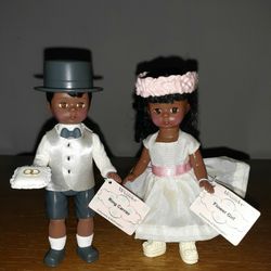 Madame Alexander 5" Wedding Flower Girl ❣ Ring Bearer Boy Africian American McDonalds Promotional Dolls... New In Packages