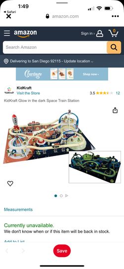 Kid craft / Glow In The Dark Space Train Set. New In Box