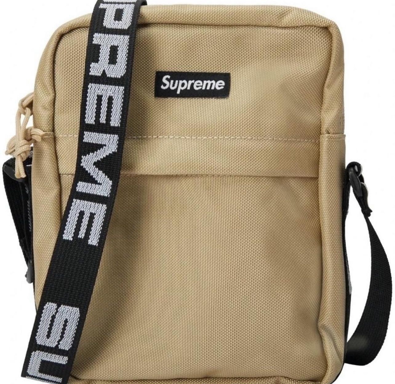 SS18 Supreme Shoulder Bag - Tan - AUNTHENTIC. Used once. No tags.