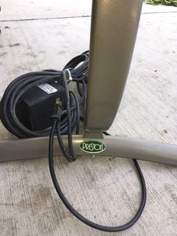 Aluminum and Teak wood bbq lamp