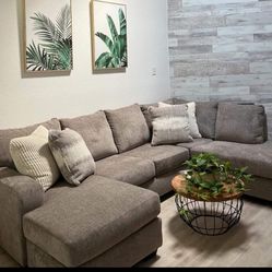 Creswell Stone 2-piece Laf Sectional, Seccional, Couch/ Delivery Available,  Financing Options 