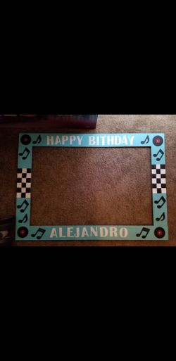 50s Party Decorations - Selfie Frame