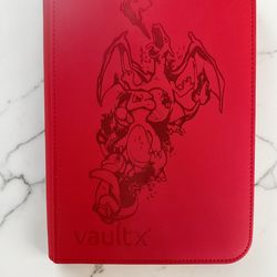 Vaultx Binder featuring Engraved Charmander, Charmeleon & Charizard