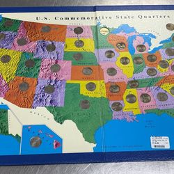 US State Quarters Collector Map 