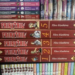 Fairy Tail Manga Vol 1-5 