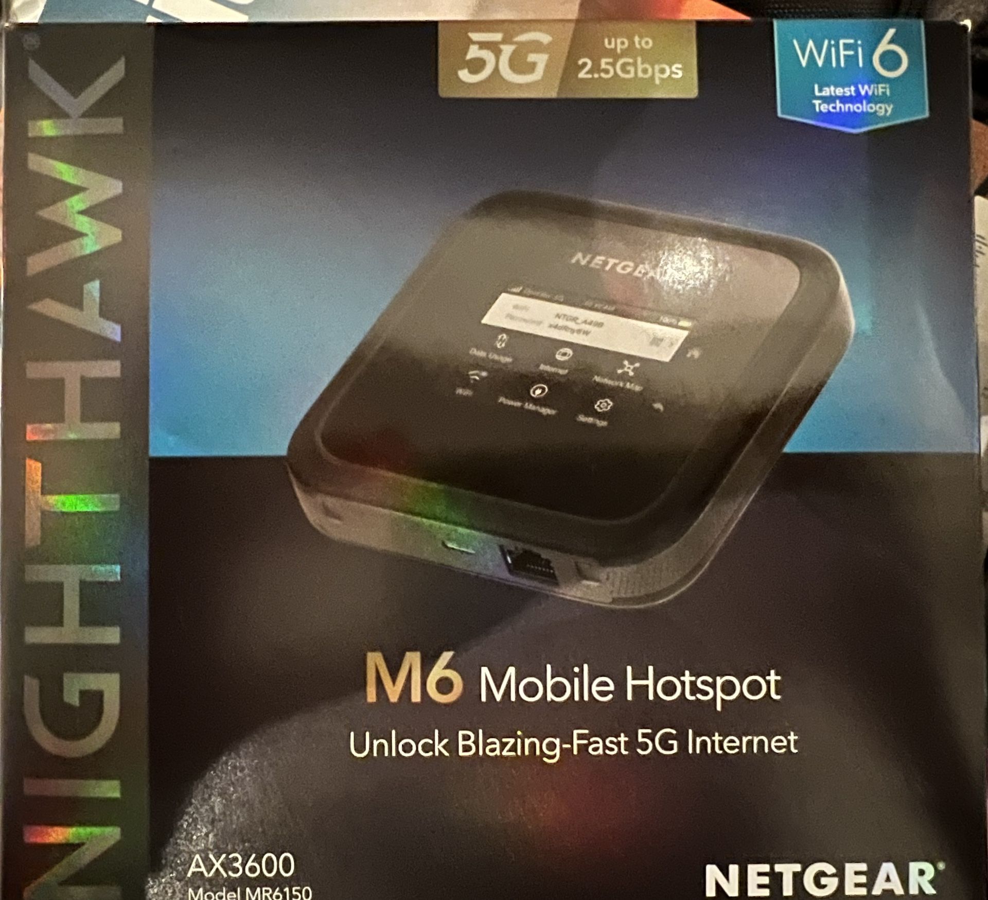 Nighthawk M6 5G WiFi 6 Mobile Hotspot Router