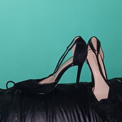 Black Stiletto Heel (Size 9)