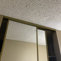 Mirrored Bypass Closet Doors (2 Sets) – Complete, Excellent