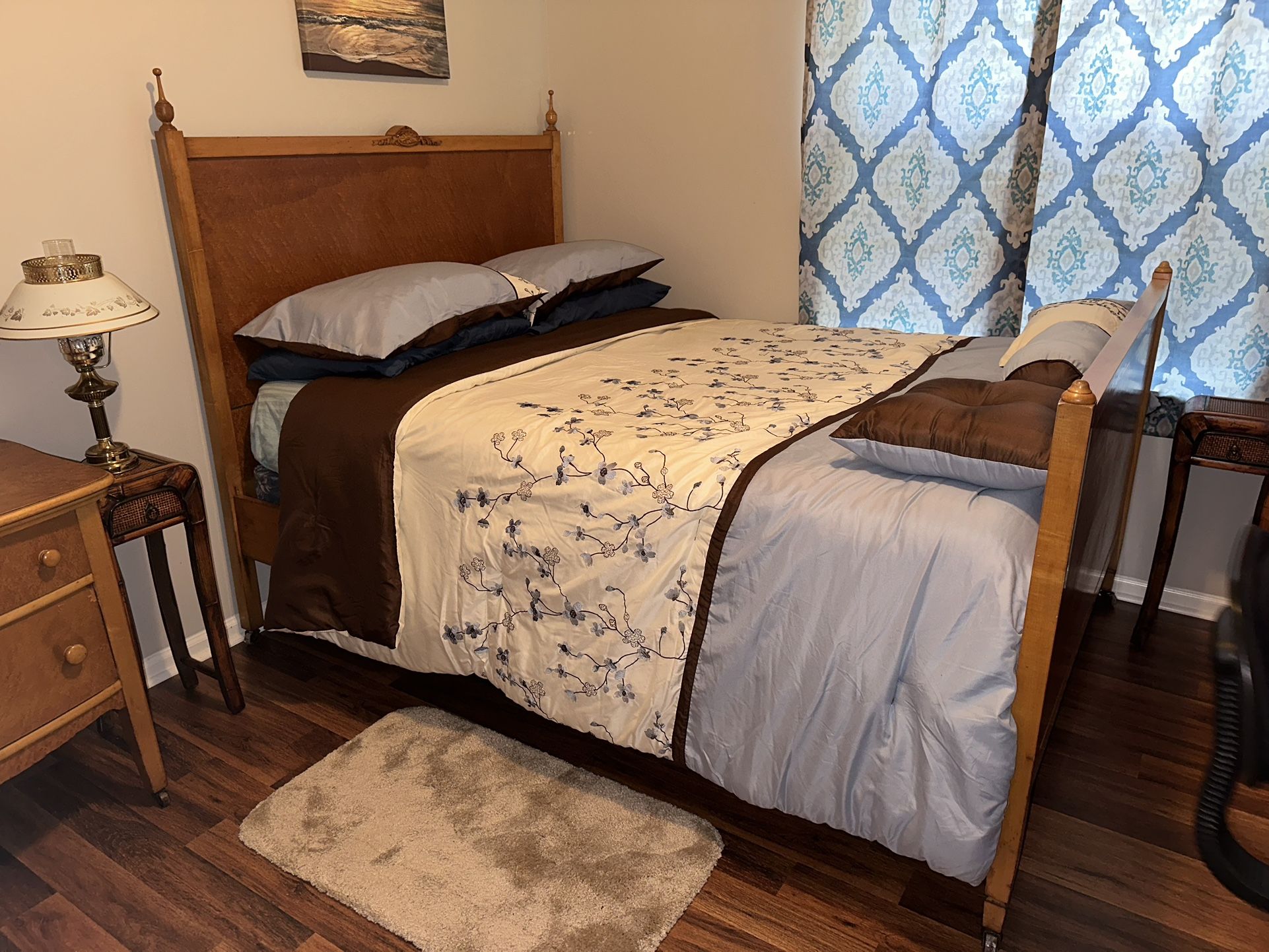 Price Drop!! Antique Birdseye Maple Bedroom Set