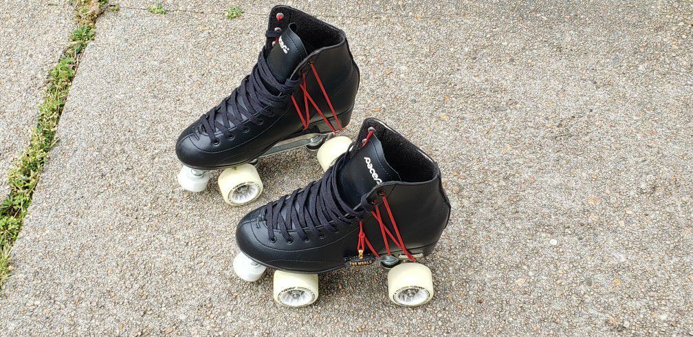 Pacer Stratos Roller Skates Mens-8. Indoor/Outdoor Wheels