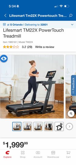 Treadmill Lifesmart TM22X PowerTouch WiFi Brand New  Recently Assembled