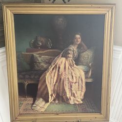 Antique Canvas Painting 