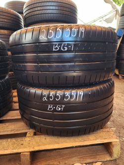 255 35R 19 BRIDGESTONE TURANZA RUN FLAT TIRES 2553519 USED TIRES (PAIR) MOUNT BALANCE INCLUDED
