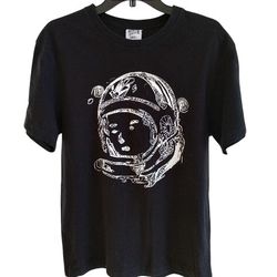 Billionaire Boys Club Astronaut Helmet Head Logo Black T Shirt Men's Large