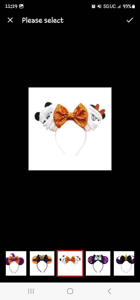 Halloween Mummy Mickey Ears