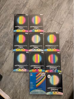 Colored paper and cardstock