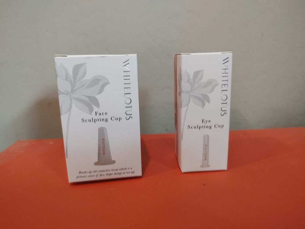 New White Lotus Face And Eye Sculpting Cups