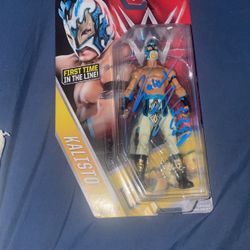 KALISTO Wwe Mattel First Time In The Line Figure (signed By KALISTO 