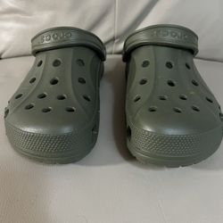 Crocs Unisex BAYABAND ARMY GREEN Clog Mule Sandals Size 11