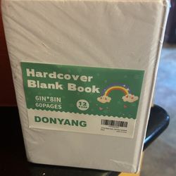 New Hardcover Blank Books. 12 In Pack. White