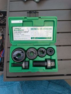 Greenlee slug buster knock out punch set