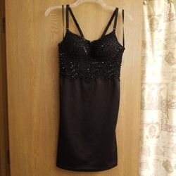 🔥🔥Windsor Black Beaded Slip Dress New With Tags