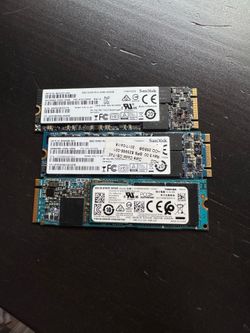 3 x M.2 SSD Drives 256gb each