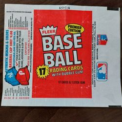 Original 1981 Baseball Wax Topps/Fleer  Wrapper Lot - 1 Owner (10 Total)