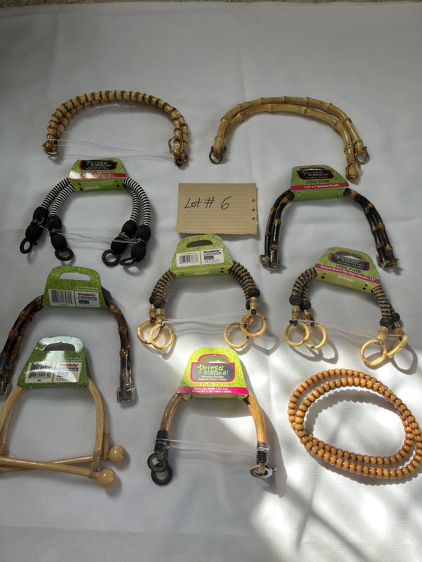 Purse Handles For Craft Projects Lot 6